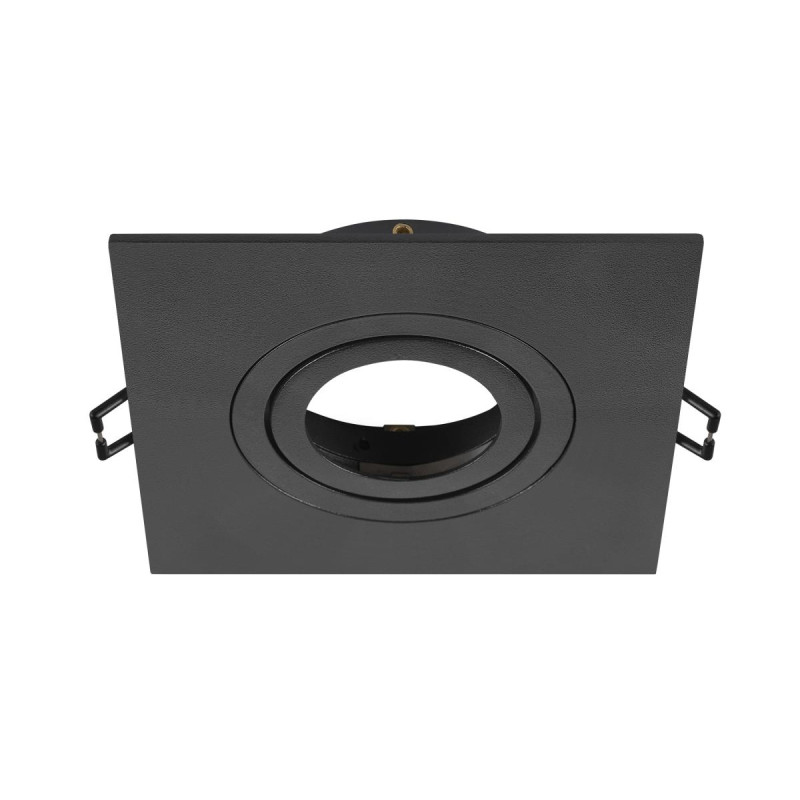 Collerette spot encastré int NEW TRIA® 75 XL carré orientable noir - SLV - 1007635