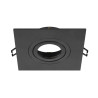 Collerette spot encastré int NEW TRIA® 75 XL carré orientable noir - SLV - 1007635