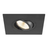Collerette spot encastré int NEW TRIA® 75 XL carré orientable noir - SLV - 1007635