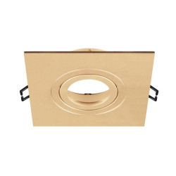 Collerette spot encastré int NEW TRIA® 75 XL carré orientable doré - SLV - 1007637