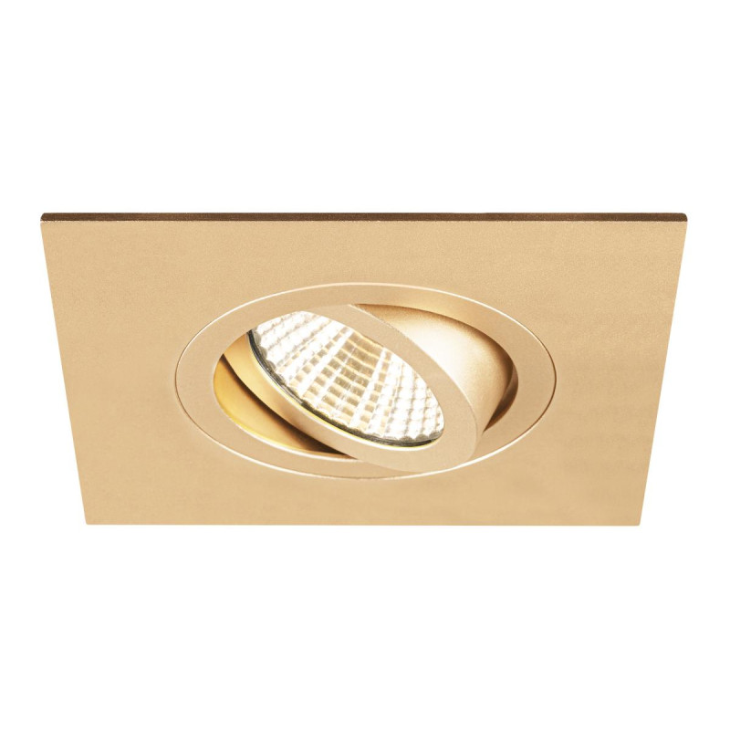 Collerette spot encastré int NEW TRIA® 75 XL carré orientable doré - SLV - 1007637