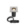 Encastré de sol DASAR® S carré 4W 3000K 24° IP67 cylindrique gris - SLV - 1007681