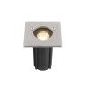Encastré de sol DASAR® S carré 4W 3000K 24° IP67 cylindrique gris - SLV - 1007681