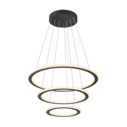 Suspension LED ONE FLAT intérieur noir LED 58W IP 20 - SLV - 1007701