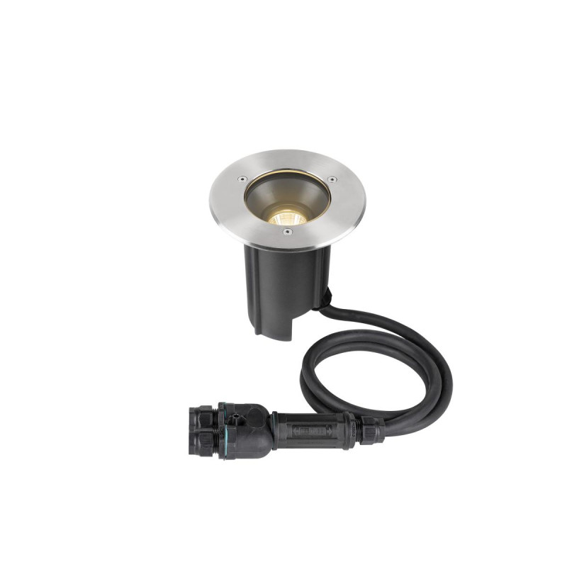 Encastré sol DASAR® M rond 24° 3000K driver DALI acier inoxydable - SLV - 1007810