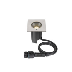 Encastré sol DASAR® M carré 24° 3000K driver DALI acier inoxydable - SLV - 1007811