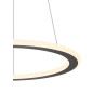 Intérieur ONE FLAT suspension simple L180 cm 2700/3000 K PHASE noir - SLV - 1007855