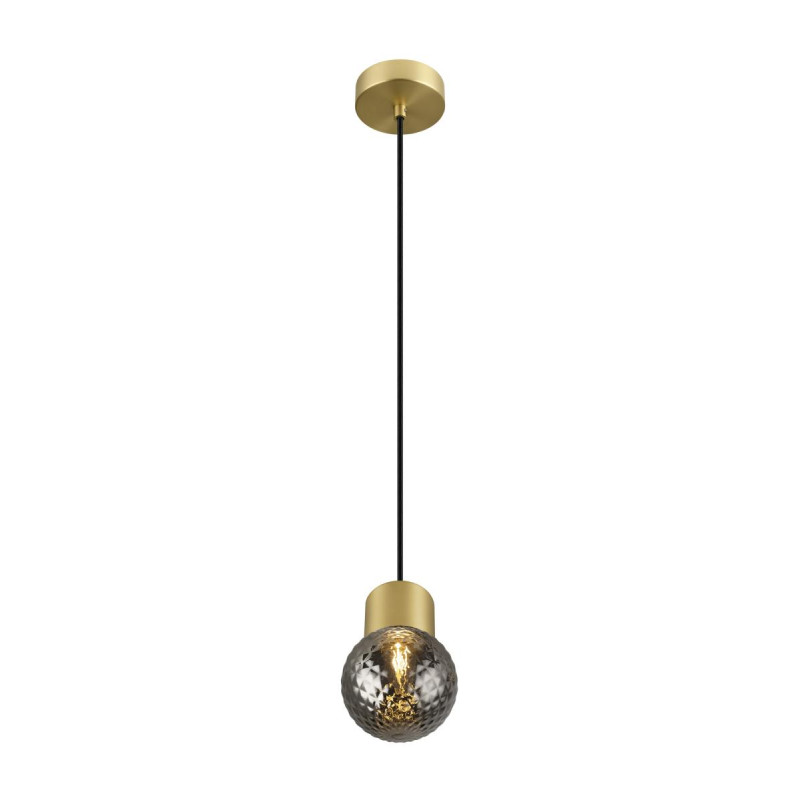 VARYT Abat-jour en verre, aspect diamant fumé - SLV - 1007858