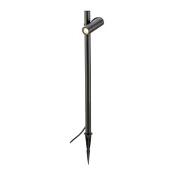 Borne HELIA SLIM Pole extérieur simple noir LED 6W 3000K IP65 bord mer - SLV - 1007868