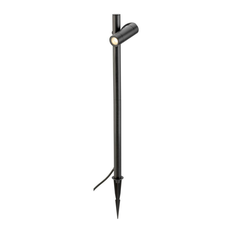 Borne HELIA SLIM Pole extérieur simple noir LED 6W 3000K IP65 bord mer - SLV - 1007868
