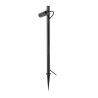 Borne HELIA SLIM Pole extérieur simple noir LED 6W 3000K IP65 bord mer - SLV - 1007868