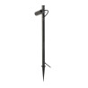 Borne HELIA SLIM Pole extérieur simple noir LED 6W 3000K IP65 bord mer - SLV - 1007868