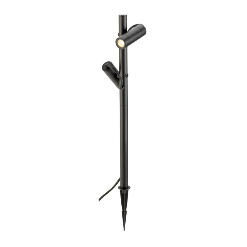 Borne HELIA SLIM Pole extérieur double noir LED 12W 3000K IP65 bord mer - SLV - 1007869