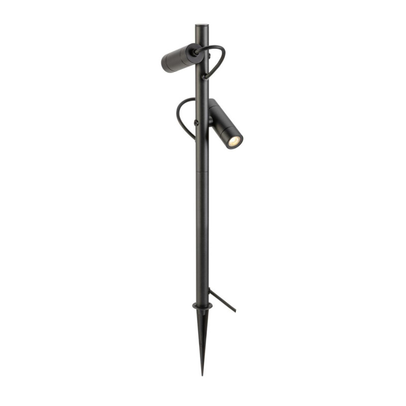 Borne HELIA SLIM Pole extérieur double noir LED 12W 3000K IP65 bord mer - SLV - 1007869