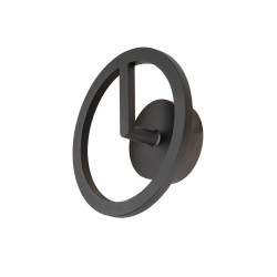 Applique murale Q-RING extérieur 3000&nbsp;K PHASE IP65 noir bord de mer - SLV - 1007918