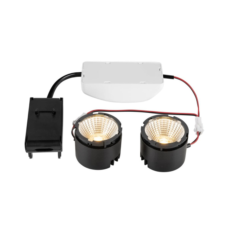 Module LED double NEW TRIA® 155 2700 K 38° PHASE noir - SLV - 1008005