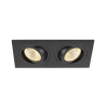 Module LED double NEW TRIA® 155 2700 K 38° PHASE noir - SLV - 1008005