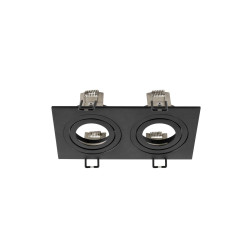 Cadre de montage pour encastré NEW TRIA® 155 double module IP 20 noir - SLV - 1008007