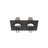 Cadre de montage pour encastré NEW TRIA® 155 double module IP 20 noir - SLV - 1008007