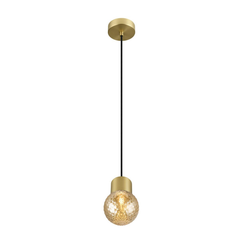 VARYT abat-jour en verre, aspect diamant orange - SLV - 1008023