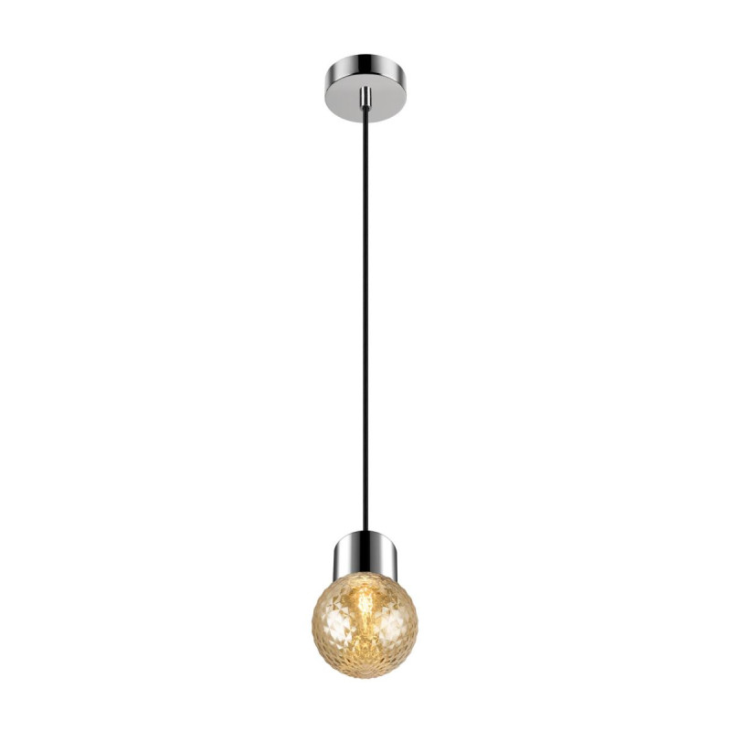 VARYT abat-jour en verre, aspect diamant orange - SLV - 1008023
