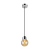 VARYT abat-jour en verre, aspect diamant orange - SLV - 1008023
