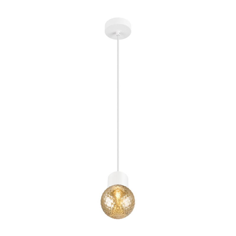 VARYT abat-jour en verre, aspect diamant orange - SLV - 1008023