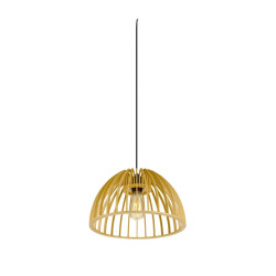 Suspension WUD intérieur E27 semi-rond câble nu 60W bois - SLV - 1008045