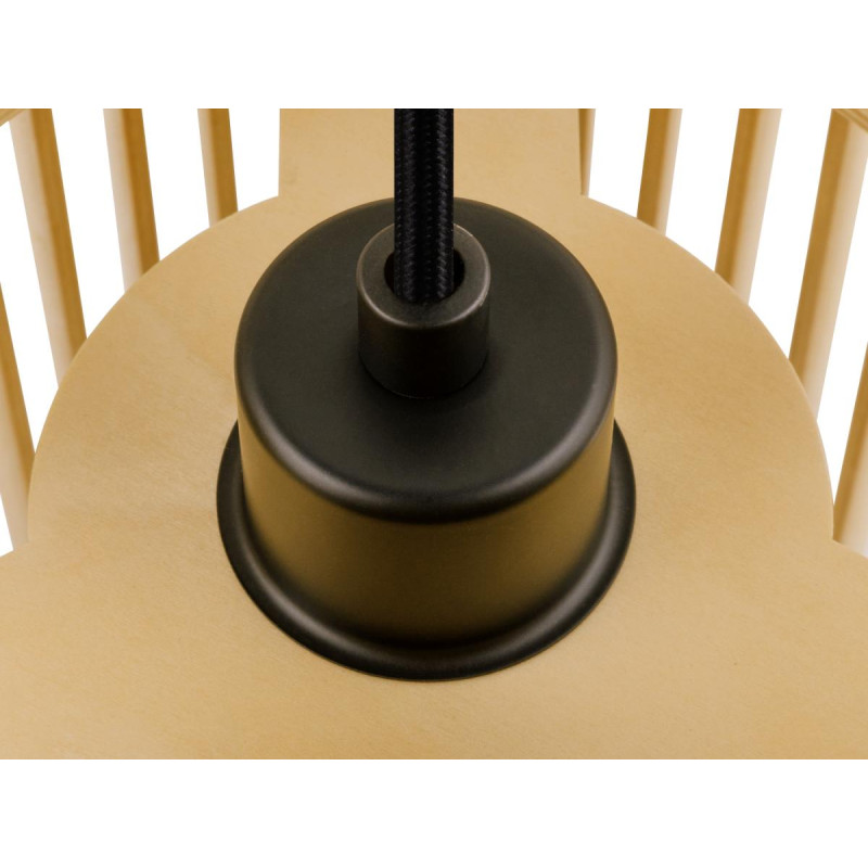 Suspension WUD intérieur E27 cylindrique câble nu 60W bois - SLV - 1008047