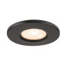 Collerette UNIVERSAL DL fixe rond noir IP65 et RE2020 associé à ref 1008065 - SLV - 1008067