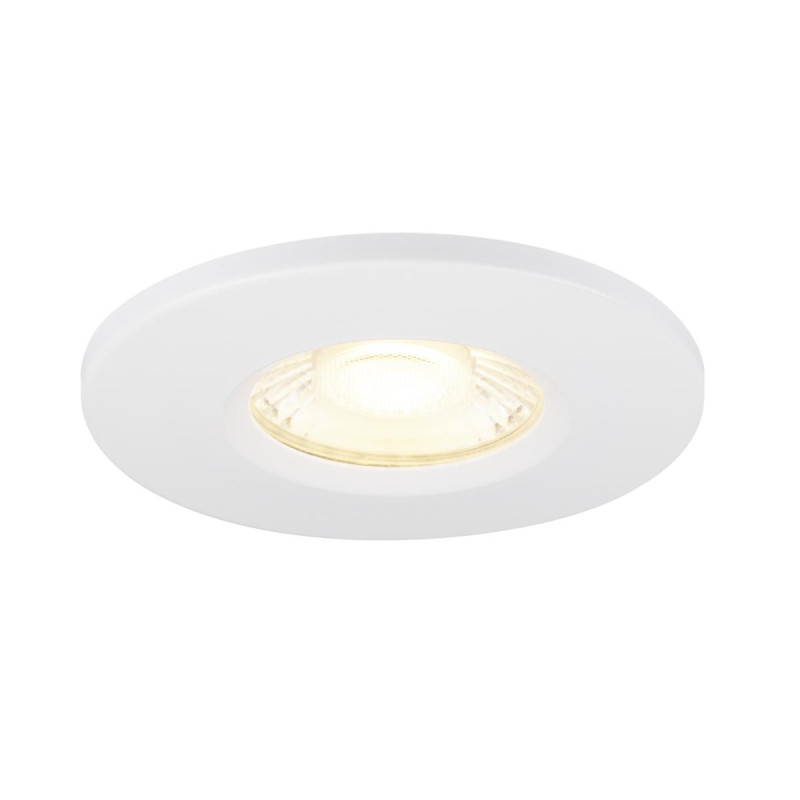 Collerette UNIVERSAL DL fixe rond blan IP65 et RE2020 associé à ref 1008065 - SLV - 1008068