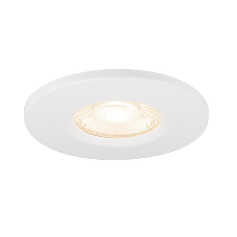 Collerette UNIVERSAL DL fixe rond blan IP65 et RE2020 associé à ref 1008065 - SLV - 1008068