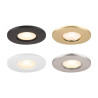 Collerette UNIVERSAL DL fixe rond or IP65 et RE2020 associé à ref 1008065 - SLV - 1008070