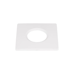 Collerette UNIVERSAL DL fixe carré blan IP65 et RE2020 associé à ref 1008065 - SLV - 1008095