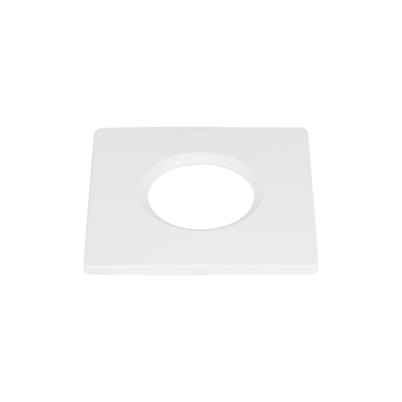 Collerette UNIVERSAL DL fixe carré blan IP65 et RE2020 associé à ref 1008065 - SLV - 1008095