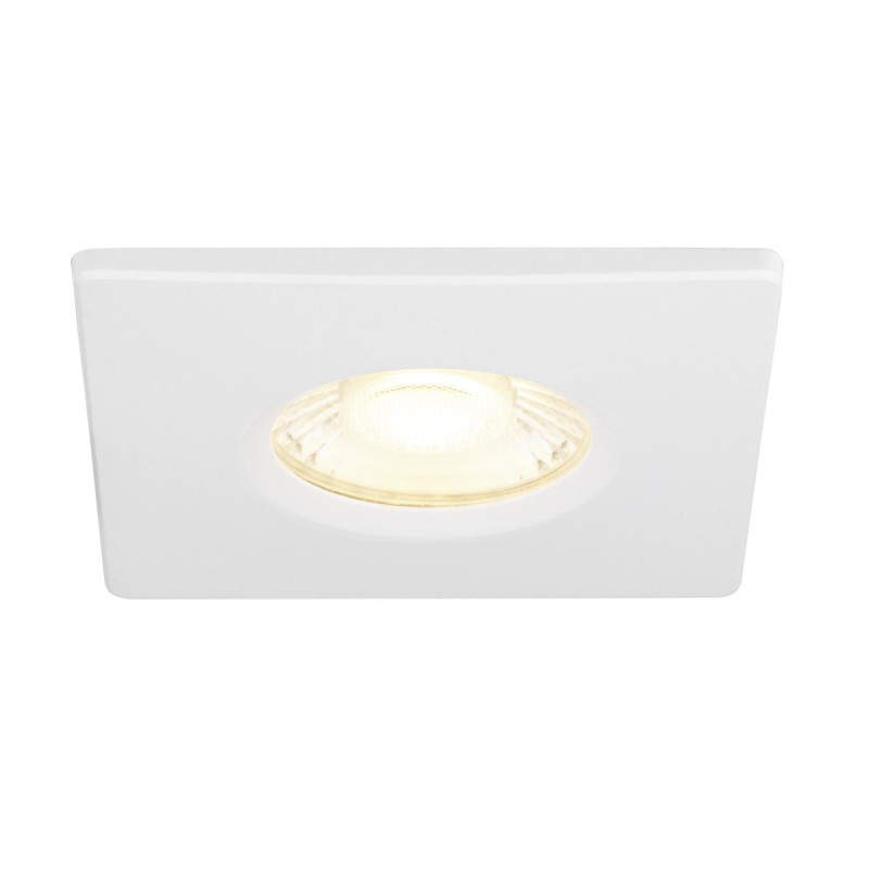 Collerette UNIVERSAL DL fixe carré blan IP65 et RE2020 associé à ref 1008065 - SLV - 1008095