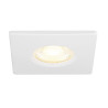 Collerette UNIVERSAL DL fixe carré blan IP65 et RE2020 associé à ref 1008065 - SLV - 1008095