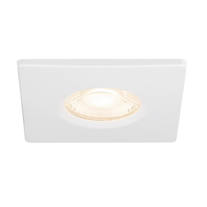 Collerette UNIVERSAL DL fixe carré blan IP65 et RE2020 associé à ref 1008065 - SLV - 1008095