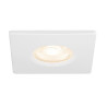 Collerette UNIVERSAL DL fixe carré blan IP65 et RE2020 associé à ref 1008065 - SLV - 1008095