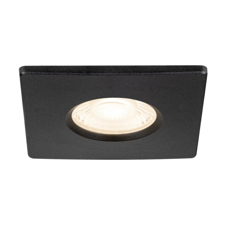 Collerette UNIVERSAL DL fixe carré noir IP65 et RE2020 associé à ref 1008065 - SLV - 1008096