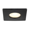 Collerette UNIVERSAL DL fixe carré noir IP65 et RE2020 associé à ref 1008065 - SLV - 1008096