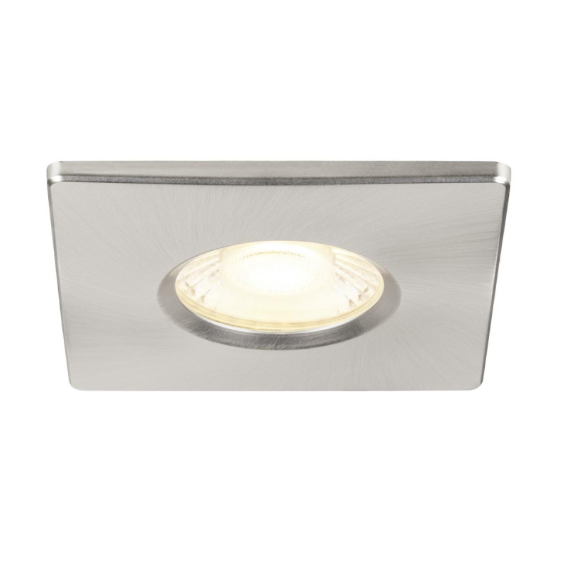 Collerette UNIVERSAL DL fixe carré alu IP65 et RE2020 associé à ref 1008065 - SLV - 1008097