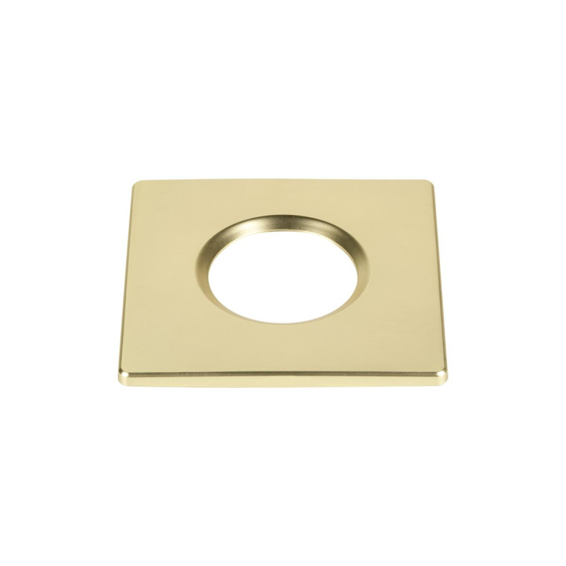 Collerette UNIVERSAL DL fixe carré or IP65 et RE2020 associé à ref 1008065 - SLV - 1008098