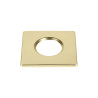 Collerette UNIVERSAL DL fixe carré or IP65 et RE2020 associé à ref 1008065 - SLV - 1008098