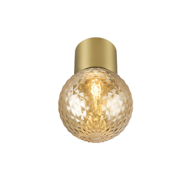 Plafonnier VARYT intérieur rond simple 6W E14 laiton sans abat-jour - SLV - 1008102