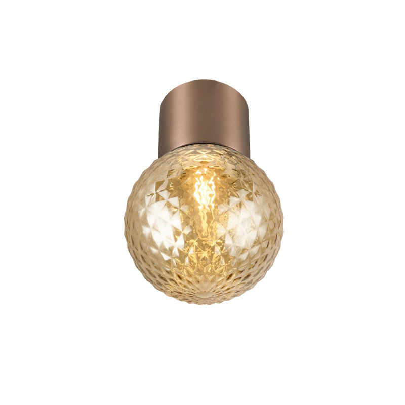 Plafonnier VARYT intérieur rond simple 6W E14 cuivre sans abat-jour - SLV - 1008103