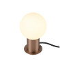 Lampe à poser VARYT intérieur rond 6W E14 cuivre sans abat-jour - SLV - 1008113