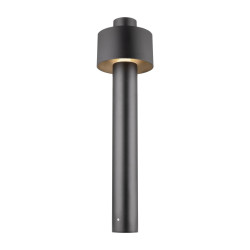 Borne PHOTONI CYL 75 extérieur cylindrique noir E27 13W IP65 bord de mer - SLV - 1008193