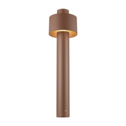 Borne PHOTONI CYL 75 ext. cylindrique rouille E27 13W IP65 bord de mer - SLV - 1008194