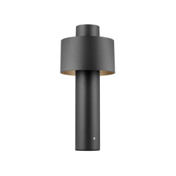 Borne PHOTONI CYL 45 extérieur cylindrique noir E27 13W IP65 bord de mer - SLV - 1008195